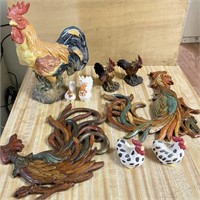 Assortment Of Rooster Decor