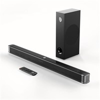 Used BOMAKER 190W Sound Bar with Subwoofer, 2.1 So