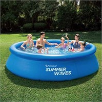New SUMMER WAVES 12FT X 30IN Quick Set Pool with F