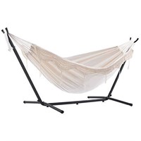 Open Box Vivere 9 Ft. Cotton Double Hammock with S