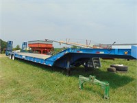 2011 PITTS DROP DECK SEMI TRAILER WITH RAMPS 45'