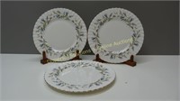 3 Royal Albert Brigadoon Plates