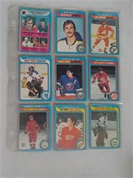 1979-80 O-Pee-Chee Hockey 9 card lot