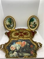 Vintage Italian Florentine wood Decor