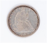 Coin 1876 Liberty Seated Half Dollar  VF+