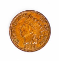 Coin 1909  Indian Head Cent Choice Brown Unc.