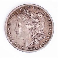 Coin 1889-CC Morgan Silver Dollar VF / XF