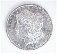 Coin 1892  Morgan Silver Dollar Almost Unc. DMPLS