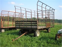 9' X 16' STEEL BALE THROW WAGON