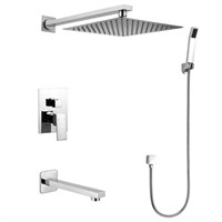 Complete Shower System Faucet with Rough-in Valve