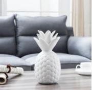 hemsly Trendy White Ceramic Pineapple