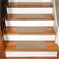 Non-Slip Rubber Backed Stair Tread (Set of 7)