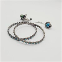 Turquoise Ring, Bracelets, & Tack