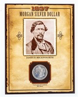 Coin 1897-S Morgan Silver Dollar James Beckwourth