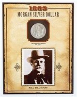 Coin 1889 Morgan Silver Dollar Bill Tilghman
