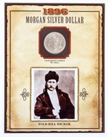 Coin 1896 Morgan Silver Dollar Wild Bill Hickok