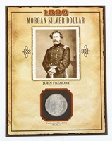 Coin 1890 Morgan Silver Dollar John Fremont