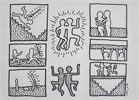 Original in the Manner of Keith Haring 16 x 23"