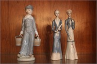 LLadro Water Boy & 2 Other Figurines