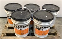(5) Buckets of Chamber Safe 5Gal Smoke Chamber Sur
