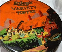 Art Deco Riley's Toffee 10 Pound Tin!  Nice!
