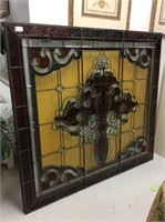 Large Stained glass window panel (two available)