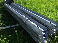 (21) 12ft Galvanized Steel guard rails.