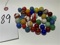 40 Vintage Glass Marbles