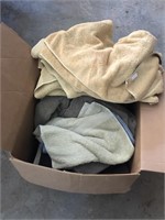 Large box of bath towels