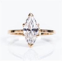 Jewelry 14kt Yellow Gold CZ Ring
