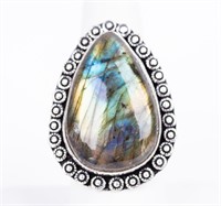 Jewelry Sterling Silver Labradorite Statement Ring