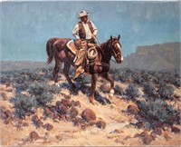 Art Original Oil ‘Quiet Ride’ Harold Lyon