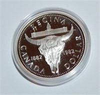 Canada 1982 Silver Dollar Regina Centennial