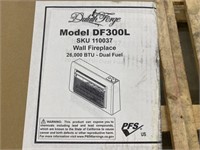Duluth Forge DF300L Dual Fuel Wall Fireplace