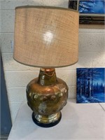 36" Tall Large Base Decorative Bronze Lamp