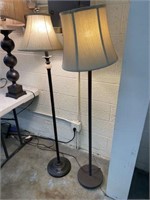 Qty (2) 59" Tall Decorative Floor Lamps