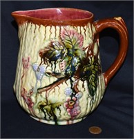Excellent Victorian Majolica Pottery Pitcher