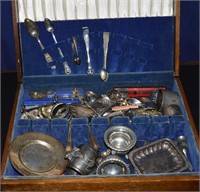 2 Boxes Of Mixed Silverplate Pieces!  Nice Lot!