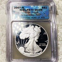 2007-W Silver Eagle ICG - PR 70 DCAM