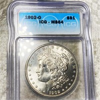 1902-O Morgan Silver Dollar ICG - MS64