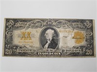 1922 SERIES 20 DOLLAR GOLD CERTIFICATE