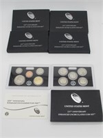 LOT OF 5 US MINT ENHANCED UNCIRCULATED 2017 COINS