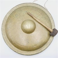 20" Tibetan Nipple Gong (marked w/ striker)