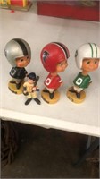 Vintage Plastic Football Bobble Heads