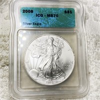 2008 Silver Eagle ICG - MS70