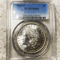 1888-O Morgan Silver Dollar PCGS - MS64
