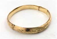 Vintage 14k Gold Bracelet With Sliding Clasp