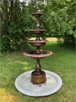 New 4 Tier Water Fountain Cast Aluminum 8 Feet