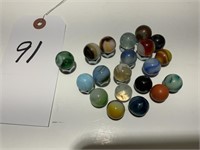20 Vintage Glass Marbles