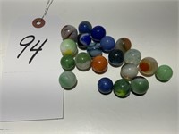 20 Vintage Glass Marbles